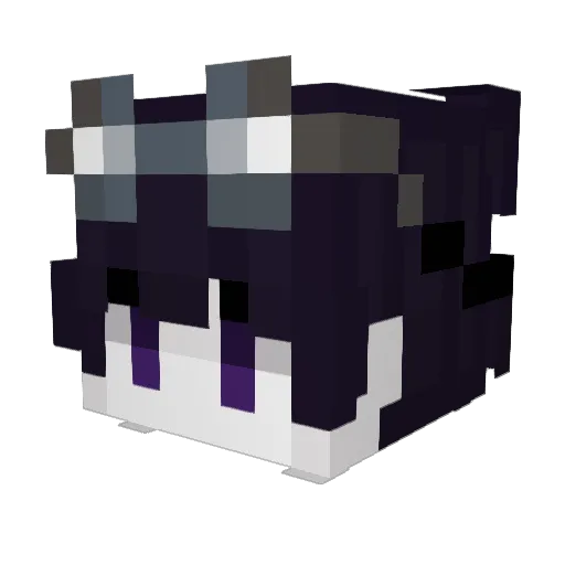 izon64 Minecraft avatar head, 3D render