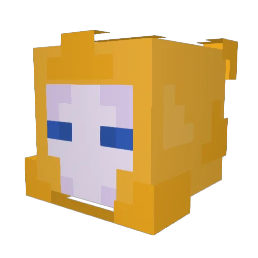 izpho Minecraft avatar head, 3D render