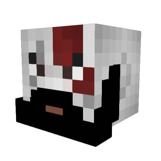 izuCZ Minecraft avatar head, 3D render