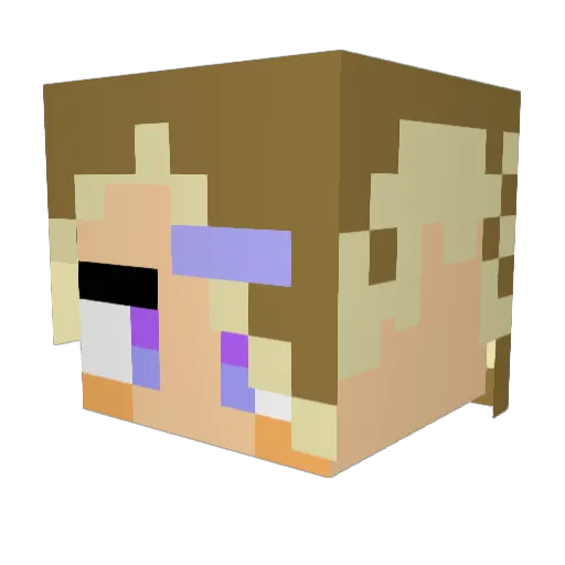 izumi372 Minecraft avatar head, 3D render