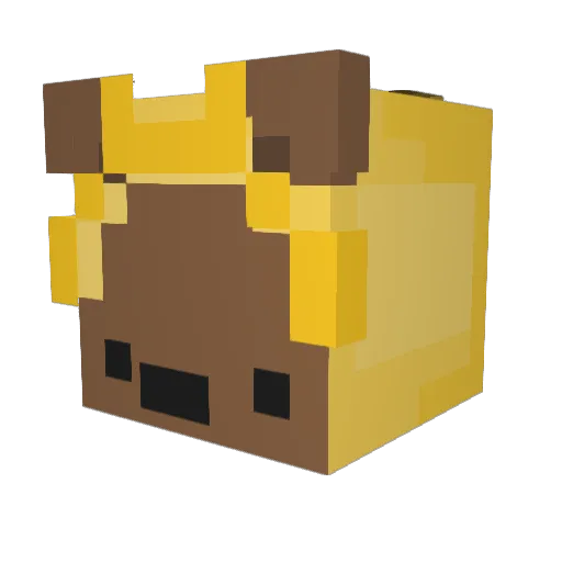 izunawei Minecraft avatar head, 3D render