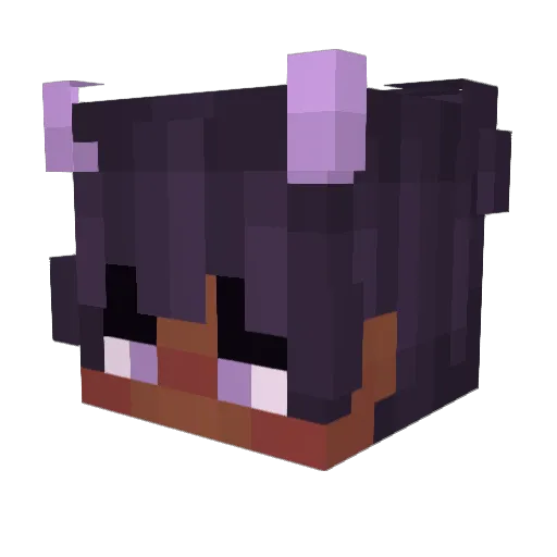 izunu Minecraft avatar head, 3D render