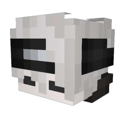izupay Minecraft avatar head, 3D render