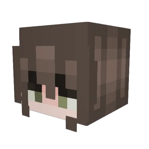 izusaidk Minecraft avatar head, 3D render