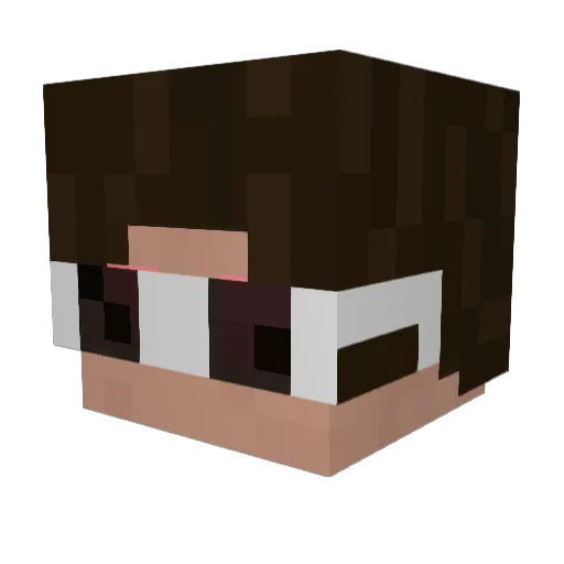 izusqq Minecraft avatar head, 3D render