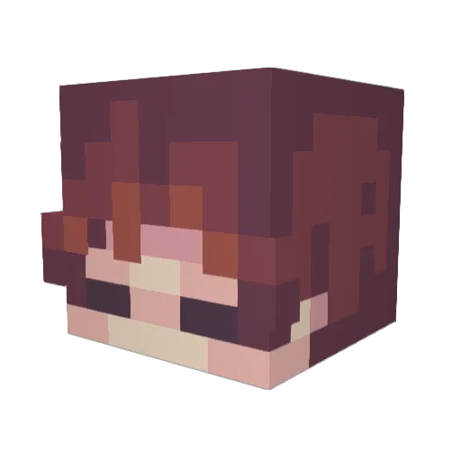 izuvisuals Minecraft avatar head, 3D render