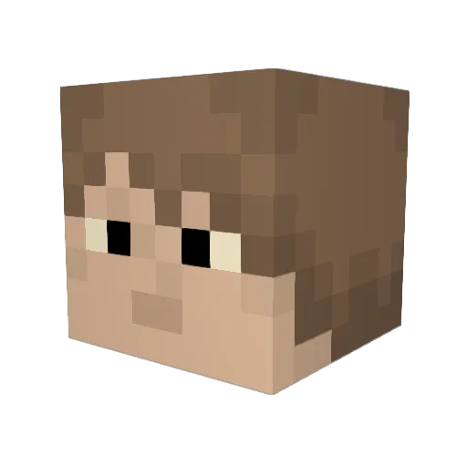 izvvc Minecraft avatar head, 3D render