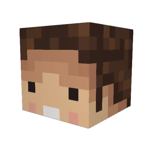 izzScxrpion Minecraft avatar head, 3D render