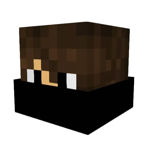 izzobacul Minecraft avatar head, 3D render