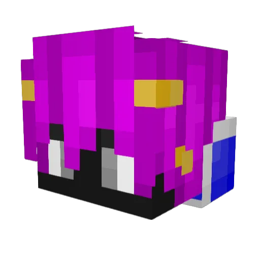 izzspi Minecraft avatar head, 3D render