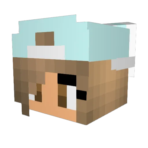 izzy2102 Minecraft avatar head, 3D render
