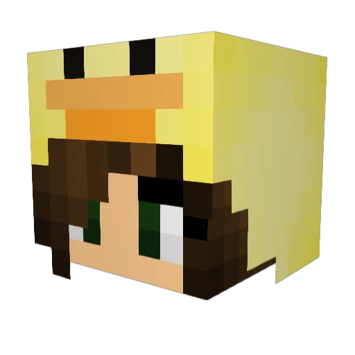 izzy90912 Minecraft avatar head, 3D render