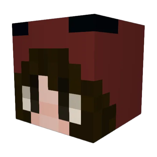 izzyPlayss123 Minecraft avatar head, 3D render