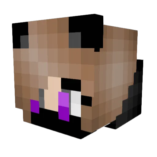 izzybro Minecraft avatar head, 3D render