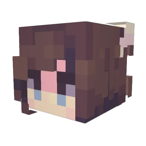 izzyfangirl Minecraft avatar head, 3D render