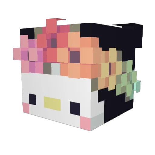 izzyisverybored Minecraft avatar head, 3D render