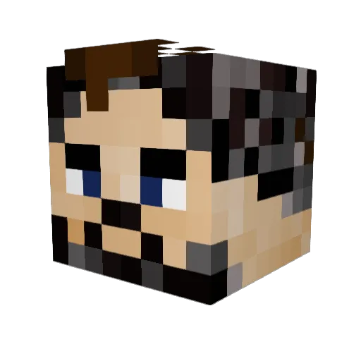 izzyl Minecraft avatar head, 3D render