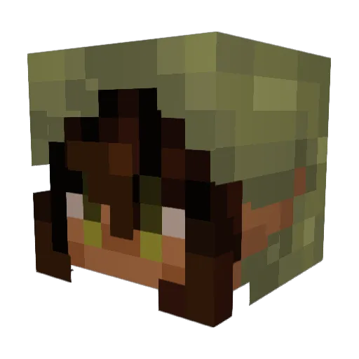 izzymandus Minecraft avatar head, 3D render
