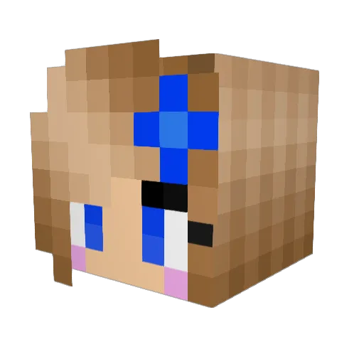 izzymt Minecraft avatar head, 3D render