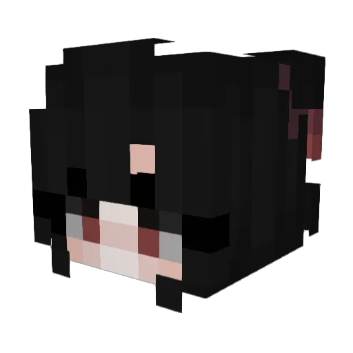 izzyna Minecraft avatar head, 3D render