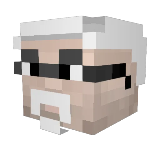 izzyong_5 Minecraft avatar head, 3D render