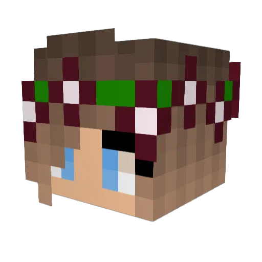 izzyplaysMC18 Minecraft avatar head, 3D render