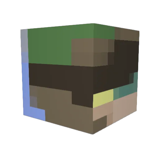 izzypp Minecraft avatar head, 3D render
