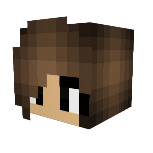 izzysav Minecraft avatar head, 3D render