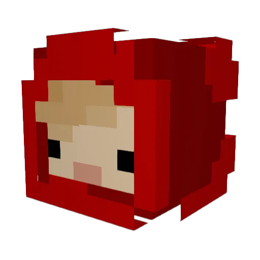 izzytheglizzy Minecraft avatar head, 3D render
