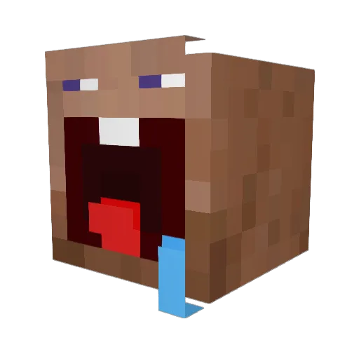 j00nhk Minecraft avatar head, 3D render