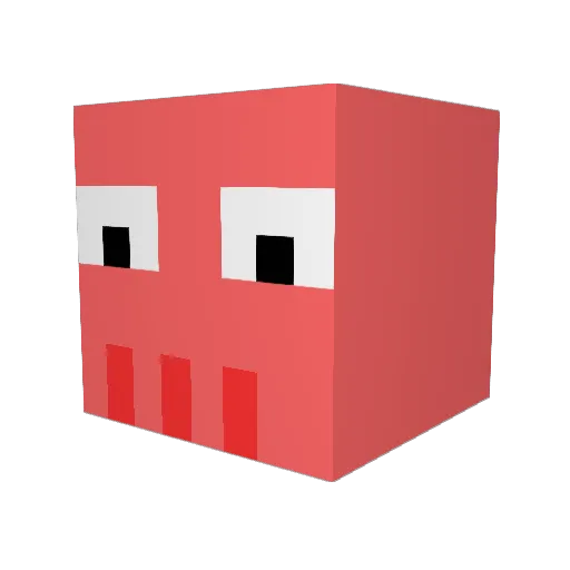 j011290 Minecraft avatar head, 3D render