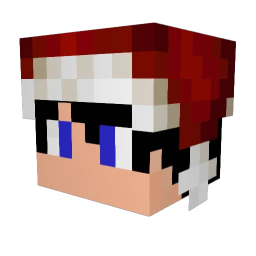 j037269606 Minecraft avatar head, 3D render
