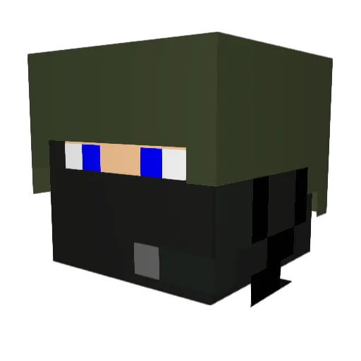 j0ey555 Minecraft avatar head, 3D render