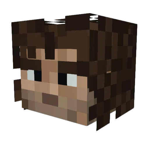 j0ghn Minecraft avatar head, 3D render