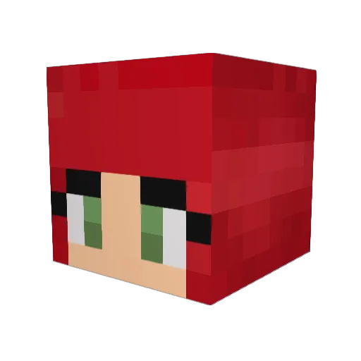 j0haha Minecraft avatar head, 3D render