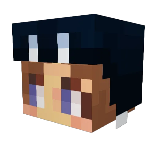 j0lm Minecraft avatar head, 3D render