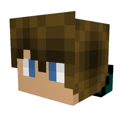 j0nnyyyy Minecraft avatar head, 3D render