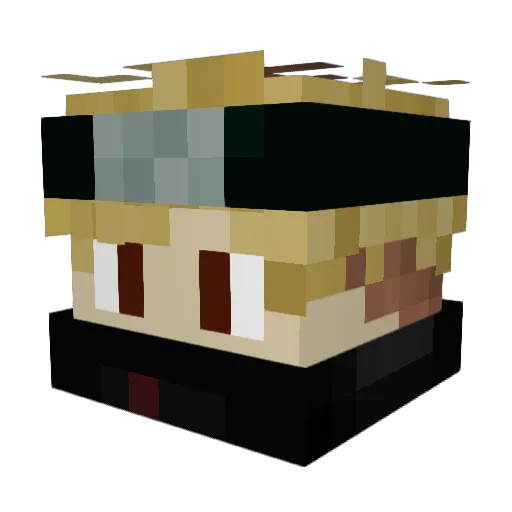 j0nxs__ Minecraft avatar head, 3D render
