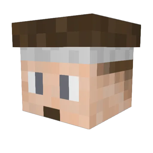 j0shie Minecraft avatar head, 3D render