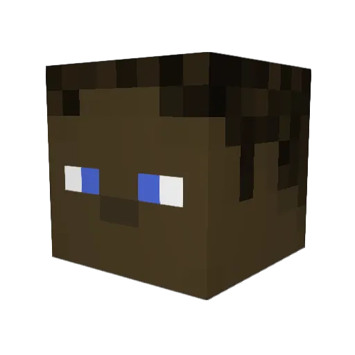 j124klo Minecraft avatar head, 3D render