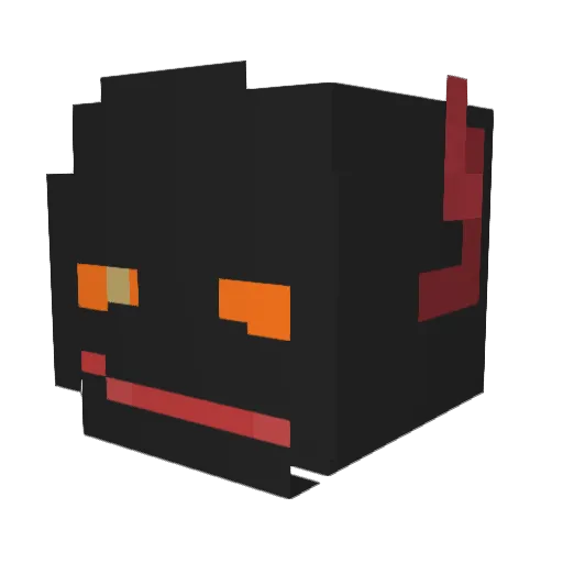 j1ah Minecraft avatar head, 3D render