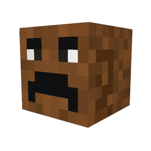 j1i Minecraft avatar head, 3D render