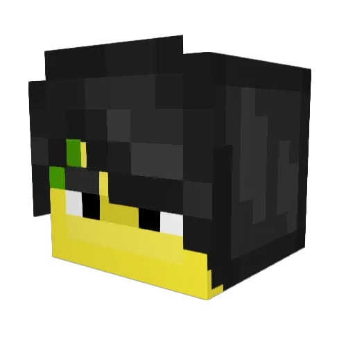 j1mi_ Minecraft avatar head, 3D render