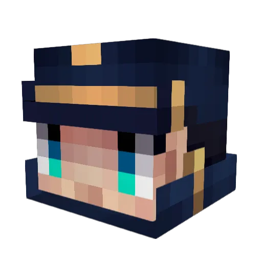 j1n6G6 Minecraft avatar head, 3D render