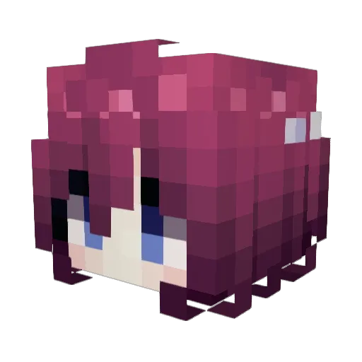 j1sAbe2835 Minecraft avatar head, 3D render