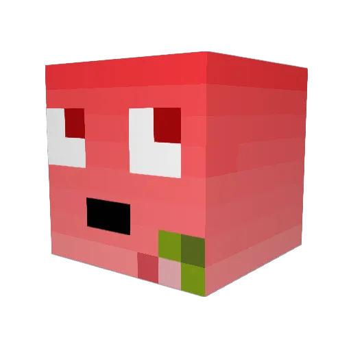 j2400 Minecraft avatar head, 3D render