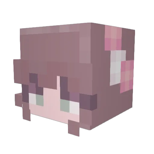j2heum Minecraft avatar head, 3D render