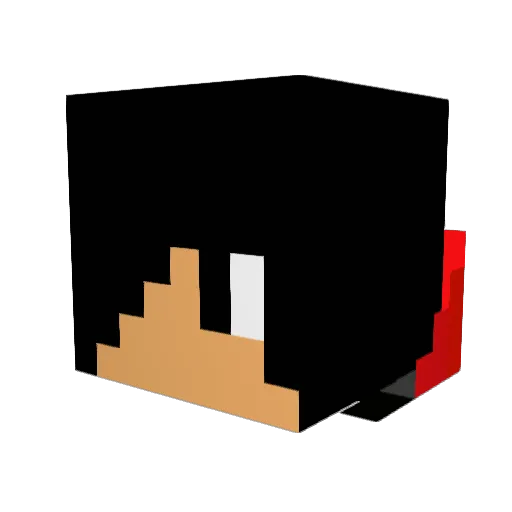 j379 Minecraft avatar head, 3D render