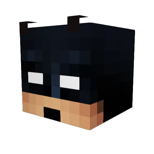 j3ll33 Minecraft avatar head, 3D render