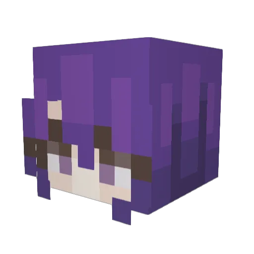 j3nnna Minecraft avatar head, 3D render